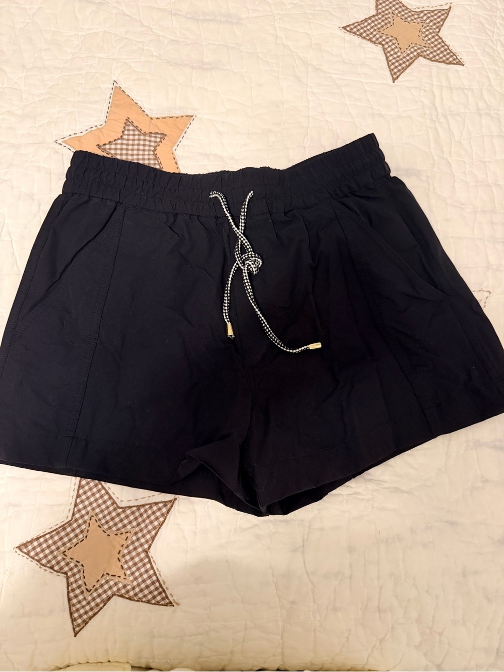 Jcrew Black Elastic-Waist Women’s Shorts